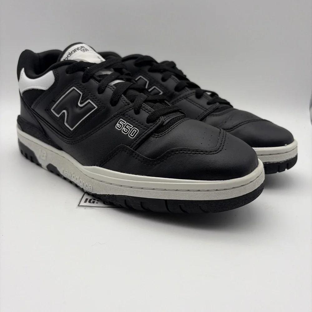 Size 12 - New Balance 550 Black White (BB550SV1)